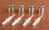 Set Of 12 Stainless Steel Standoff Screws, 5/8" x 5/8", To Mount 3 Sign Displays 119996