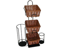 Wire_Condiment_Rack_for_Countertop,_3_Willow_Baskets_ _Black_119998