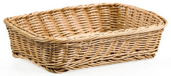 11 Rectangular Woven Basket   Brown 120012