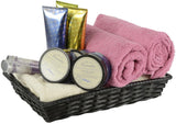 17"w Rectangular Woven Basket w/ 2 Side Handles - Black 120022