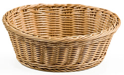 9.25_Round_Woven_Basket,_Plastic_ _Brown_120026