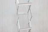 6-Pocket Portable Literature Stand with Case, 2-Sided Silver 120033