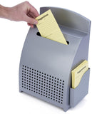 Metal Ballot Box w/ Lock, Countertop, Front Loading, Side Pocket - Silver 120039