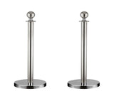Crowd Control Stanchion Queue Barrier Post Chrome Crown Top Take Ropes 12004-4