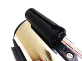 Stanchion Queue Barrier Post Wall Mount Retractable Ribbon 16' Belt Black