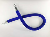 Crowd Control Stanchion Queue Barrier Post 59" Blue Velvet Rope