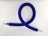 Crowd Control Stanchion Queue Barrier Post 59" Blue Velvet Rope