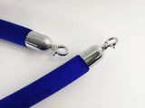 Crowd Control Stanchion Queue Barrier Post 59" Blue Velvet Rope