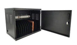20 x 17 Tablet Charging Cabinet Wall Mount or Countertop, 12 Outlet Strip, Vented 120040