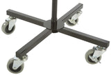 4 Tier Wire Dump Bin w/Rotating Baskets, Floorstanding, Header, Optional Wheels-Black 120043