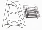 3-Tier Wire Display Rack Bakery Snacks Confection Tray Display Countertop Stand Black 120047