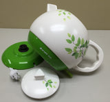 Teapot Ceramic Kettle Electric Kettle Water Boiler Green Olive Design 12029