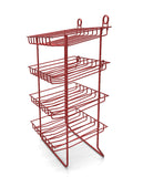 Countertop Small Bottle Wire Rack Canister Holder Nail Polish Display Stand 1.7" Wide Slot 12050