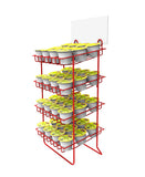 Countertop Small Bottle Wire Rack Canister Holder Nail Polish Display Stand 1.7" Wide Slot 12050
