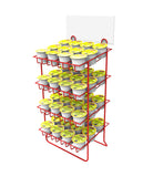 Countertop Small Bottle Wire Rack Canister Holder Nail Polish Display Stand 1.7" Wide Slot 12050