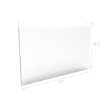 Wall Mount Sign Holder Clear Acrylic Picture Frame Transparent Poster Frame 12061-11X8.5-12PK
