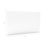 Wall Mount Sign Holder Clear Acrylic Picture Frame Transparent Poster Frame 12061-17X11-24PK