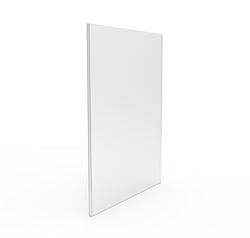 8-1/2"w x 11"h Wall Mount Clear Window Signs Plexiglass Acrylic Portrait Frame 12065