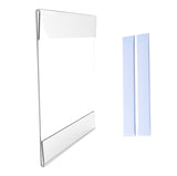 Clear Window Signs Plexiglass Acrylic Feature 11x8.5 Landscape Portrait Frame Wall Mount 12066