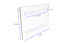 11 x 8.5"h Wall Mount Clear Window Signs Plexiglass Acrylic Landscape Frame