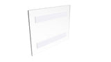 11 x 8.5"h Wall Mount Clear Window Signs Plexiglass Acrylic Landscape Frame