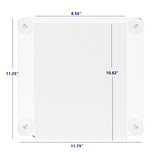 Clear Window Sign Holder with Suction Cups (8.5-x-11-inch) Made from Durable PET Material Shatter Re