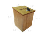 Wood Suggestion Box Charity Collection Ballot Fundraising Box 12151