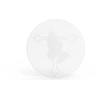Praying hands with cross logo sign wall mount 12152