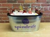 Beverage Ice Tub Galvanized Metal Party Ice Bucket Champane Soda Beer Ice Tub 12176