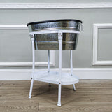 Tub with Stand Ice Bucket Party Mobile Drink Beverage Rack Station Refreshment 12176+21844