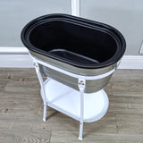 Tub with Stand Ice Bucket Party Mobile Drink Beverage Rack Station Refreshment 12176+21844