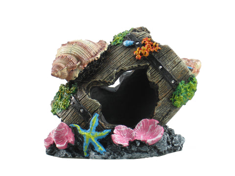 Ancient Barrel ruins Sea Shell Ornament for Aquarium Fish Tank Decoration 12182