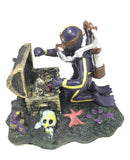 Diver Treasure Chest Ornament for Aquarium Fish Tank Decoration 12183