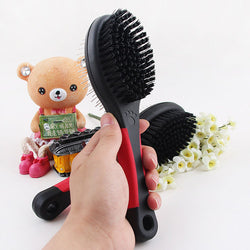 2 in 1 Double Sided Shedding Brush Comb Rake Pet Fur Grooming Dog Cat 12223