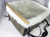 Pet Dog Cat Seat Booster Car Carrier Bag Pet Travel Messenger Tote Soft Kennel 12235