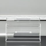 Clear Acrylic Raffle Drum Ticket Draw Casino Lottery Bingo 16X12X9"DIM 9" Drum 13030