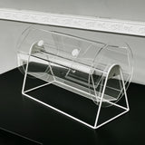 Clear Acrylic Raffle Drum Ticket Draw Casino Lottery Bingo 16X12X9"DIM 9" Drum 13030