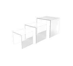 Clear/Black Riser Plexiglass Riser Lucite Acrylic Riser Display Risers rack