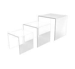 Clear/Black Riser Plexiglass Riser Lucite Acrylic Riser Display Risers rack