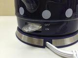 Teapot Ceramic Electric Kettle Warm Plate, Blue Polka Dot Decor, Gift, New,13582