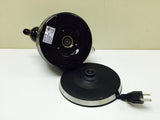 Teapot Ceramic Electric Kettle Warm Plate, Black Peony Decor, Gift, New,13583