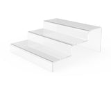 Acrylic Plexiglass Clear Tiered Riser 8.66x8.98x3.54" 13803