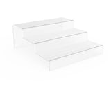 Acrylic Plexiglass Clear Tiered Riser 8.66x8.98x3.54" 13803