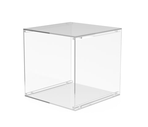 4-sided Clear Plexiglass Acrylic Transparent 12" Cube Display 4 T-Shirts, Clothing 13808