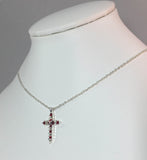 Forever Silver Plated Birthstone Cross Necklace 12 Options14000 JAN