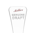 Clear Acrylic Beer Tap Handle Draft Pub Style Miller Genuin Draft MGD 14102