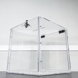 12X12X12" Clear Donation Box Plexiglass Acrylic Fundraising Ballot Tithing Box 14300-BOX