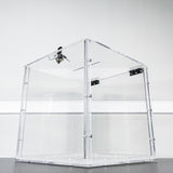 12X12X12" Clear Donation Box Plexiglass Acrylic Fundraising Ballot Tithing Box 14300-BOX