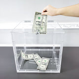 12X12X12" Clear Donation Box Plexiglass Acrylic Fundraising Ballot Tithing Box 14300-BOX