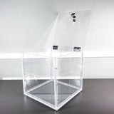 12X12X12" Clear Donation Box Plexiglass Acrylic Fundraising Ballot Tithing Box 14300-BOX